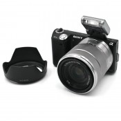 Sony NEX 5N m. 18-55mm f/3.5-5.6 OSS og mini flash