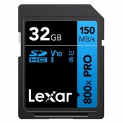 Lexar Pro 800x SDHC UHS-I C10 V10 U1 R150/45MB 32GB