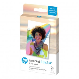 HP Sprocket Zink Paper Select 5,8x8,6 cm , 20 stk