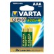 Varta Genopladelig AAA NiMH 2 pak