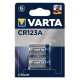Varta Lithium CR123A 2 pak Batteri