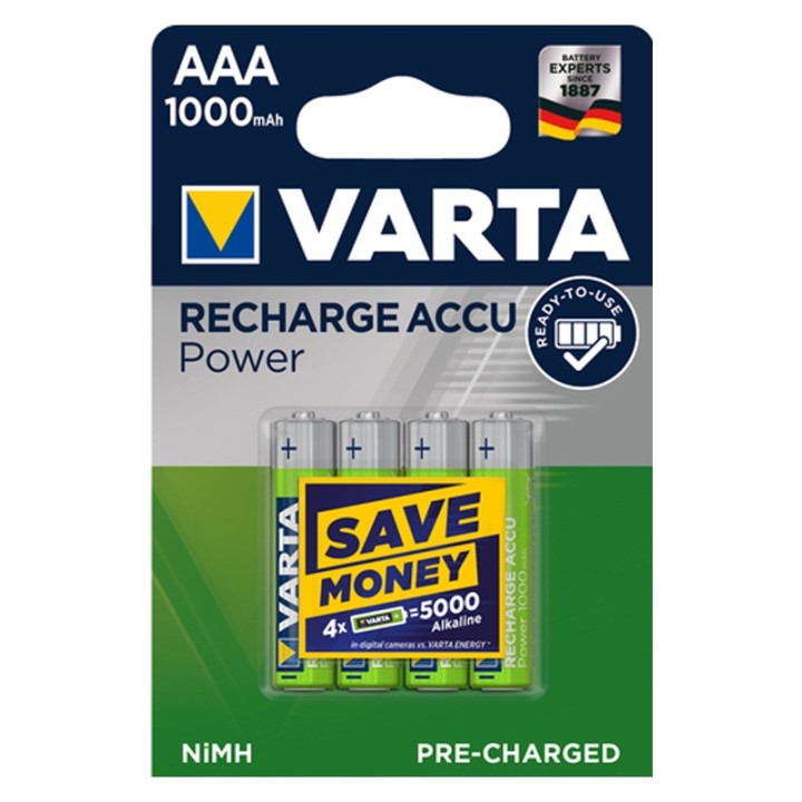 Varta Genopladelig Micro AAA NiMH 4 pak