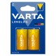 Varta Longlife Mono D/LR20 batteri 2 pak