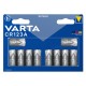 Varta Lithium CR123A batteri 10 pak
