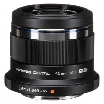Olympus M.Zuiko 45mm f/1.8 sort
