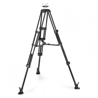 Manfrotto Stativ Video Alu Twin MS Midterspreder 100/75mm Skål
