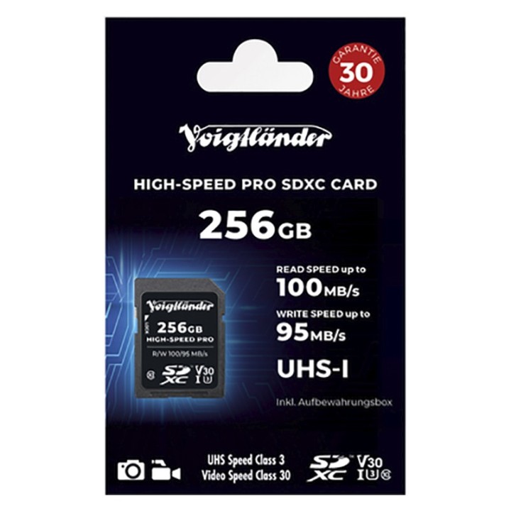 Voigtländer Prof. High-Speed SDHC 256 GB UHS-I