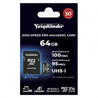 Voigtländer Prof. High-Speed Micro SDHC 64GB UHS-I