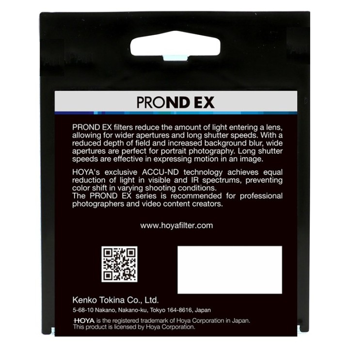 Hoya ProND EX 64 filter 55 mm