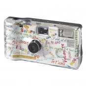Engangskamera med "I love You"-tema til 27 fotos