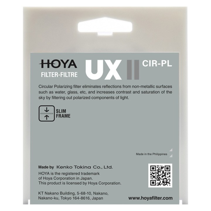 Hoya UX cir-pl II filter 62 mm