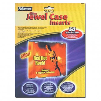 Fellowes Matte Finish Jewel Case inserts