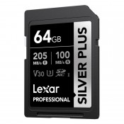 Lexar SDXC Professional SILVER Plus 1066x UHS-I/U3/A2/4K R205/W100 (V30) 64GB