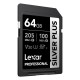 Lexar SDXC Professional SILVER Plus 1066x UHS-I/U3/A2/4K R205/W100 (V30) 64GB