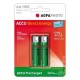 AgfaPhoto Genopladelig Mignon AA NiMH 2 pak