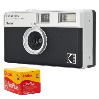 Kodak EKTAR H35 Film Camera Black m/ 1 film