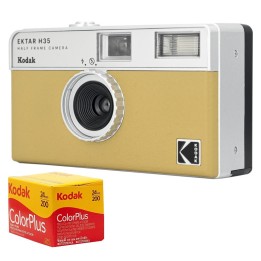 Kodak EKTAR H35 Film Camera Sand m/ 1 film