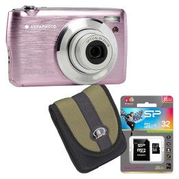 Gavekit: Agfa digitalkamera pink med taske og kort