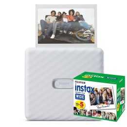Fujifilm instax Link Wide printer hvid, inkl 50 billeder