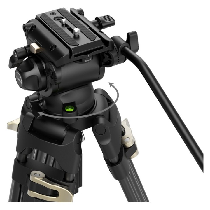 Smallrig 4686 Heavy-Duty Fluid Head Video Tripod Kit AD-01S