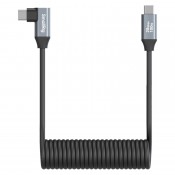 SmallRig 4792 USB-C (Straight) to USB-C (Angled) Coiled Data Cable