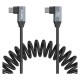 SmallRig 4793 USB-C (Angled) to USB-C (Angled) Coiled Data Cable