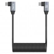 SmallRig 4793 USB-C (Angled) to USB-C (Angled) Coiled Data Cable