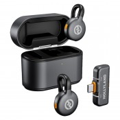 Hollyland LARK M2S Duo trådløs Lavalier-mikrofon med USB-C-stik (Duo, Space Grey)