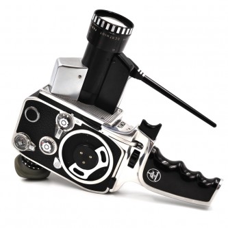 Bolex P1 Zoom Reflex dobbelt 8mm kamera med 8-40mm f/1.9 *Uden Garanti*