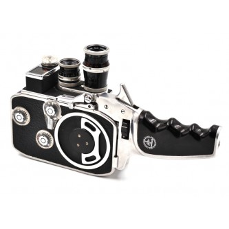 Bolex B8L dobbelt 8mm kamera med Kern-Paillard Yvar AR 12.5mm f2.5 & 36mm f/2.8 *Uden Garanti*