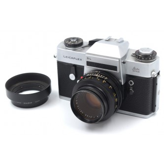 Leitz Summicron-R 50mm f/2 m. modlysblænde og UVa filter (kun optik)