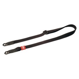 Artisan & Artist ACAM-100A Slim & Soft Cloth Camera strap - Leica m/mirrorless (w/ring) BLK/Red