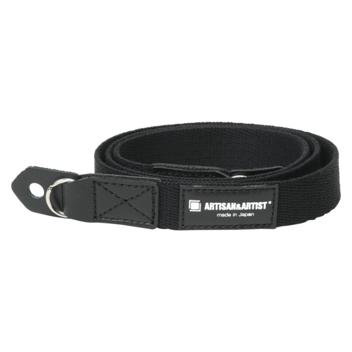 Artisan & Artist ACAM-102A Slim Cloth Strap (w/Ring-type/Eyelets) Black