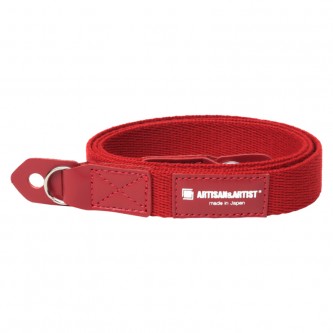 Artisan & Artist ACAM-102 Slim Cloth Strap (w/Ring-type/Eyelets) Red