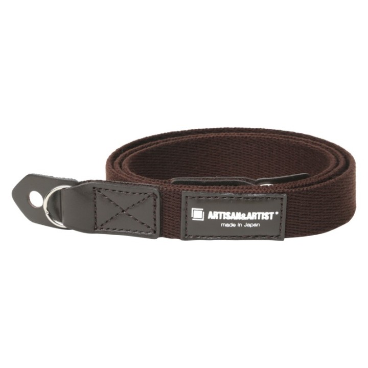 Artisan & Artist ACAM-102 Slim Cloth Strap (w/Ring-type/Eyelets) Brown