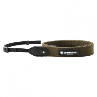 Artisan & Artist ACAM-110A Slim Cloth Strap, 25mm (w/Tape-type) Khaki