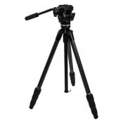 Slik Carbon Fiber Video Tripod with Fluid Pan Head