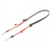 Artisan & Artist ACAM-P12 Flynn Camera Paracord Strap w/adjust lengths in Leather (w/Loop) Red