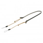 Artisan & Artist ACAM-P12 Flynn Camera Paracord Strap w/adjust lengths in Leather (w/Loop) Tan
