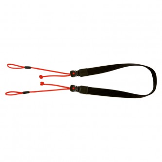 Artisan & Artist ACAM-P25 Wide Length Parachute Cord Strap w/adjustable lengths (d-ring) Red