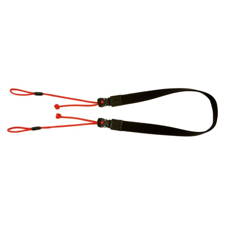 Artisan & Artist ACAM-P25 Wide Length Parachute Cord Strap w/adjustable lengths (d-ring) Red