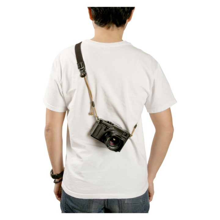 Artisan & Artist ACAM-P25 Wide Length Parachute Cord Strap w/adjustable lengths (d-ring) Tan