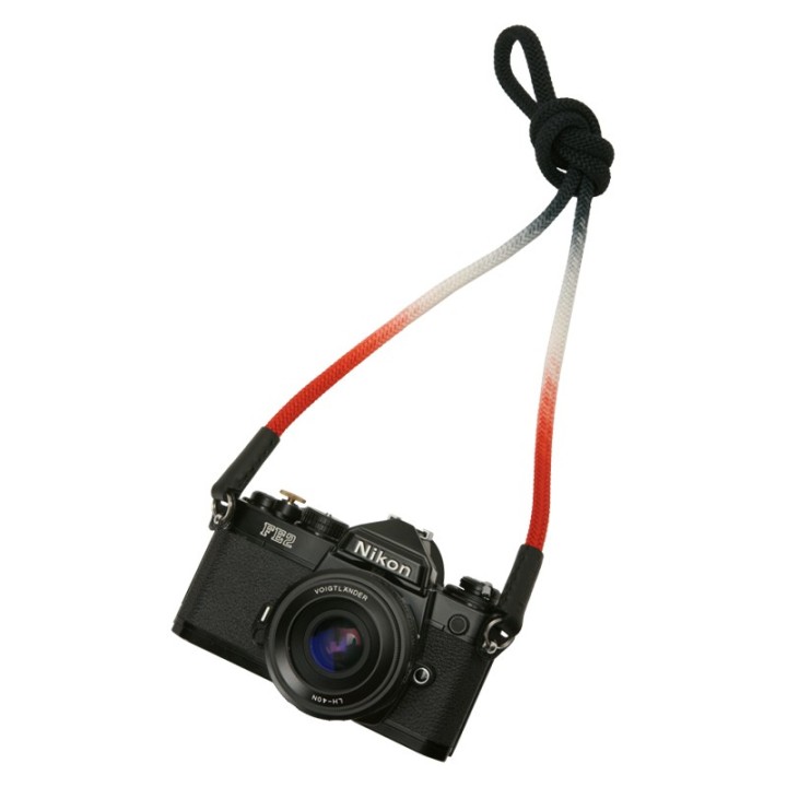 Artisan & Artist ACAM-316G Silk Camera Strap Gradation, Black/Red