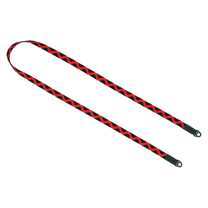 Artisan & Artist ACAM-318 Silk Camera Strap w/ Traditional Japanese Pattern (Long), Black/Red