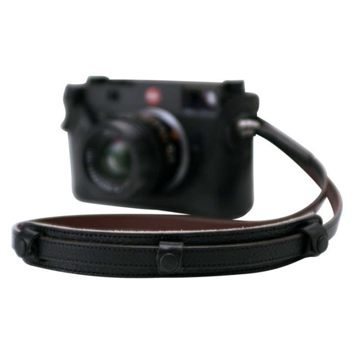 Artisan & Artist ACAM-30 Leather Neck Pad For Silk Strap, Black