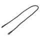 Artisan & Artist ACAM-708 Spiral Cord Strap (Long), Black/Grey