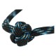 Artisan & Artist ACAM-P04H Multi Paracord Hand strap w/ Celtic button knot (w/Loop) Black/Blue