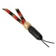 Artisan & Artist ACAM-P04H Multi Paracord Hand strap w/ Celtic button knot (w/Loop) Red/Black