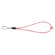 Artisan & Artist ACAM-P04H Multi Paracord Hand strap w/ Celtic button knot (w/Loop) Pink/White