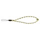 Artisan & Artist ACAM-P04H Multi Paracord Hand strap w/ Celtic button knot (w/Loop) Yellow/Black